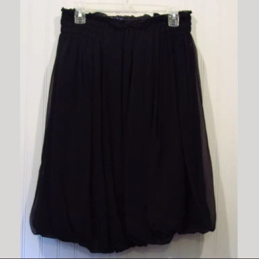 M-A-G Magaschoni size 4 Black Silk Skirt